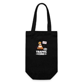 Halloween I'm A Traffic Cone - Gift Bag for Bottles - black - Front