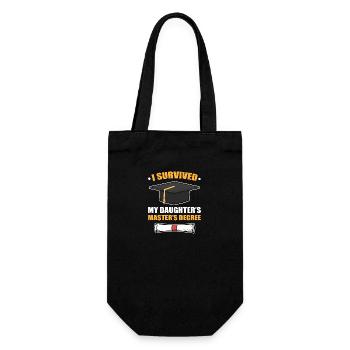 Master Studium Abschlussfeier - Geschenkbeutel für Flaschen - Schwarz - Vorne