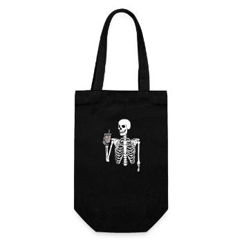 Skeleton Cheers: Célébrer dans l’au-delà - Sac à bouteille - noir - Devant