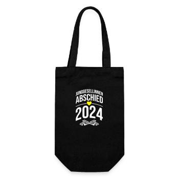 Hen Party 2024 Heart Bride Team - Gift Bag for Bottles - black - Front