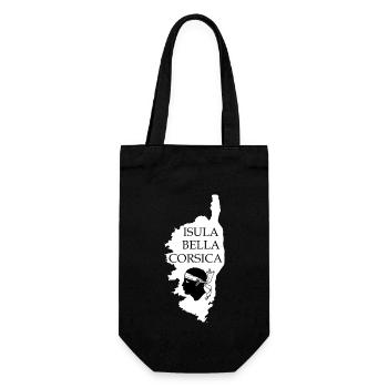 Isula Bella Corsica Island France - Geschenkbeutel für Flaschen - Schwarz - Vorne