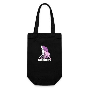 Field Hockey Hockey Player Hockey Girl - Gift Bag for Bottles - black - Front