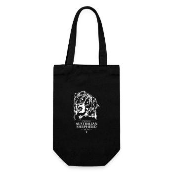 Australian Shepherd Mom Dog Dog Wilsigns - Gift Bag for Bottles - black - Front