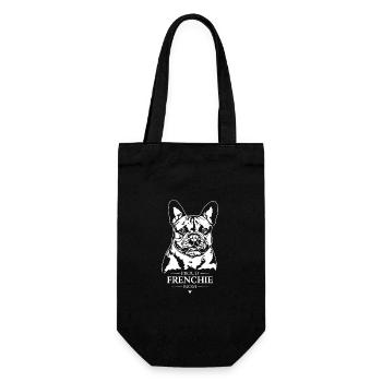 Frenchie Mom Dog Dog French Bulldog Wilsigns - Gift Bag for Bottles - black - Front