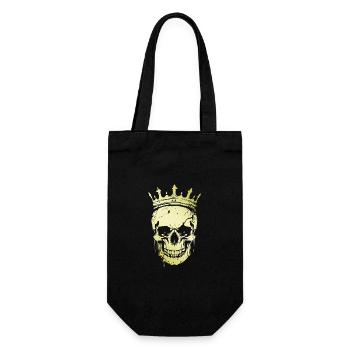 Couronne de crâne de roi - Sac à bouteille - noir - Devant