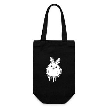 Lapin Drôle Pâques Mignon - Sac à bouteille - noir - Devant