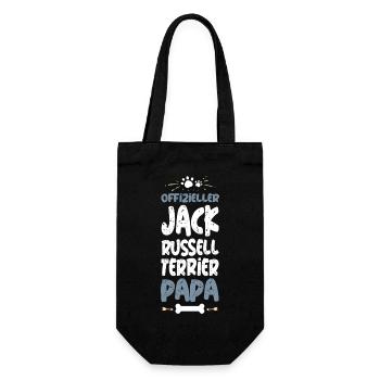 Offizieller Jack Russell Terrier Papa - Geschenkbeutel für Flaschen - Schwarz - Vorne