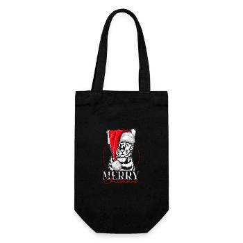 Père Noël Bengale chat joyeux Noël chat Wilsigns - Sac à bouteille - noir - Devant