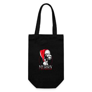 Père Noël allemand à poil court Joyeux Noël Wilsigns - Sac à bouteille - noir - Devant