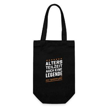 Altersteilzeit ATZ - Geschenkbeutel für Flaschen - Schwarz - Vorne