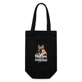 Deutscher Schäferhund Hund Malinois Hunde - Geschenkbeutel für Flaschen - Schwarz - Vorne