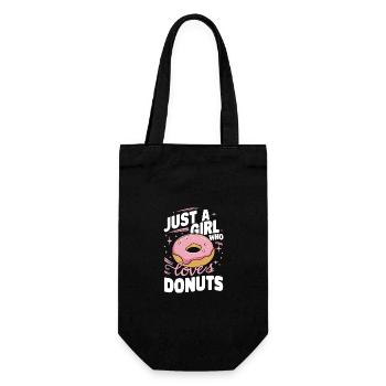 Beignets Beignets Bagel aux bonbons - Sac à bouteille - noir - Devant