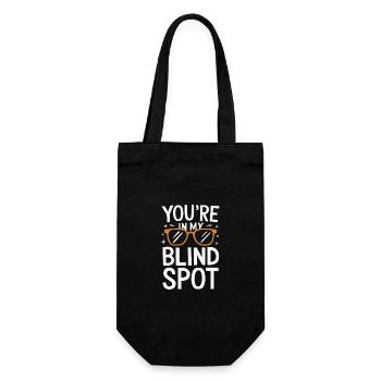 Blinde Blindheit Sehbehinderte Menschen - Geschenkbeutel für Flaschen - Schwarz - Vorne
