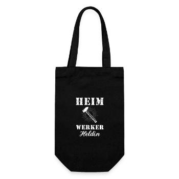 DIY Heroine Hammer - Gift Bag for Bottles - black - Front
