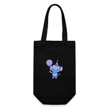 Bande dessinée d’anniversaire mammouth - Sac à bouteille - noir - Devant