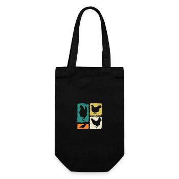 Chickens Hen - Gift Bag for Bottles - black - Front