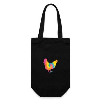 Chickens Hen - Gift Bag for Bottles - black - Front