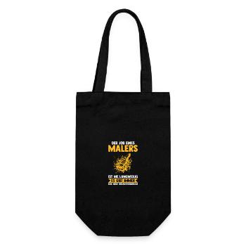 Malermeister Malergeselle Maler - Geschenkbeutel für Flaschen - Schwarz - Vorne