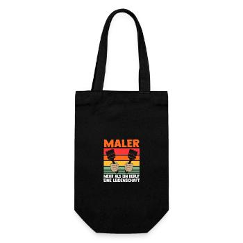 Malermeister Malergeselle Maler - Geschenkbeutel für Flaschen - Schwarz - Vorne