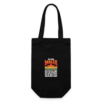 Malermeister Malergeselle Maler - Geschenkbeutel für Flaschen - Schwarz - Vorne