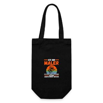 Malermeister Malergeselle Maler - Geschenkbeutel für Flaschen - Schwarz - Vorne