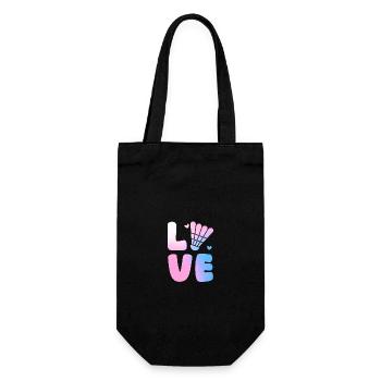 Federball Badminton - Gift Bag for Bottles - black - Front