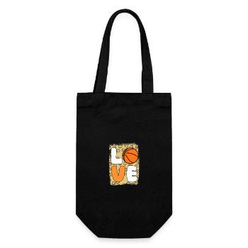 Basketballspieler Basketball - Geschenkbeutel für Flaschen - Schwarz - Vorne