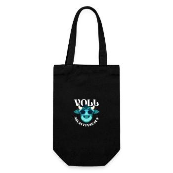 Cow Fully Muhtived - Gift Bag for Bottles - black - Front