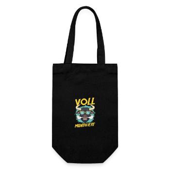 Cow Fully Muhtived - Gift Bag for Bottles - black - Front