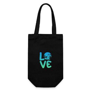 Angler Fishing - Gift Bag for Bottles - black - Front