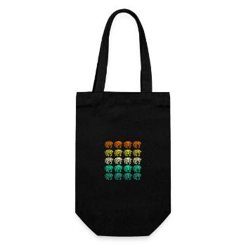 Accordion Player Accordion - Gift Bag for Bottles - black - Front