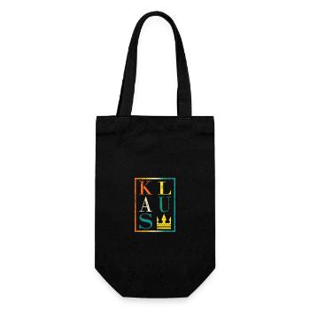 Klaus - Gift Bag for Bottles - black - Front