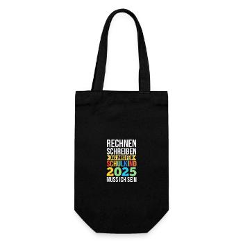 Kita Farewell First Grade School Enrollment 2025 - Gift Bag for Bottles - black - Front