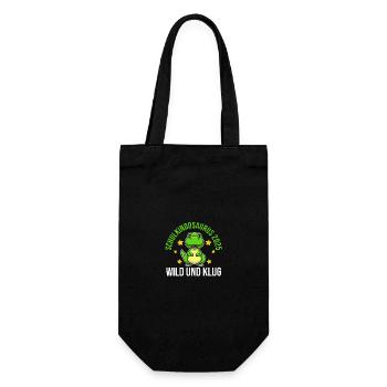 Kita Farewell First Grade School Enrollment 2025 - Gift Bag for Bottles - black - Front