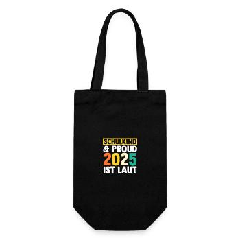 Kita Farewell First Grade School Enrollment 2025 - Gift Bag for Bottles - black - Front