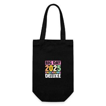 Kita Abschied Erste Klasse Einschulung 2025 - Geschenkbeutel für Flaschen - Schwarz - Vorne