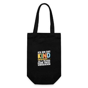 Daughter Son - Gift Bag for Bottles - black - Front