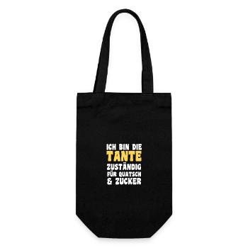 Family motif aunt - Gift Bag for Bottles - black - Front