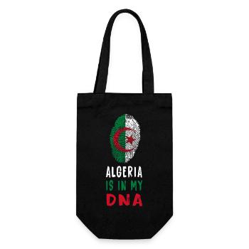 Algeria is in my DNA Design / Gift Idea - Gift Bag for Bottles - black - Front