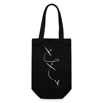 Glider Gliding Gliding Glider - Gift Bag for Bottles - black - Front