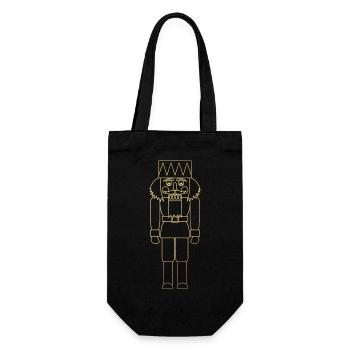 Casse-Noisette Gold Lines Noël Noël - Sac à bouteille - noir - Devant