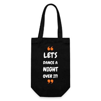 Let's Dance a Night Over It! - Gift Bag for Bottles - black - Front