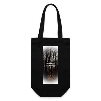 Outdoor Adventure - Geschenkbeutel für Flaschen - Schwarz - Vorne