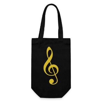 Conception unique de t-shirt clef - Sac à bouteille - noir - Devant