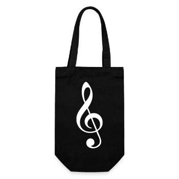 Conception unique de t-shirt clef - Sac à bouteille - noir - Devant