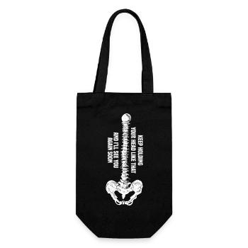 Keep holding your head Physiotherapie Physio - Geschenkbeutel für Flaschen - Schwarz - Vorne