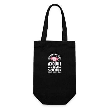 Axolotl - Gift Bag for Bottles - black - Front