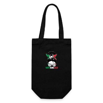 Italien Italiener Vaffanculo - Geschenkbeutel für Flaschen - Schwarz - Vorne