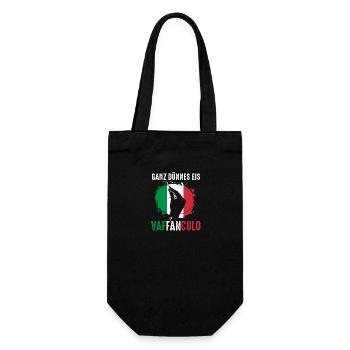 Italien Italiener Vaffanculo - Geschenkbeutel für Flaschen - Schwarz - Vorne