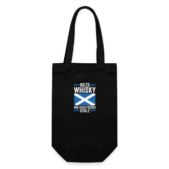 Scots Scotch Whisky Scotland - Gift Bag for Bottles - black - Front